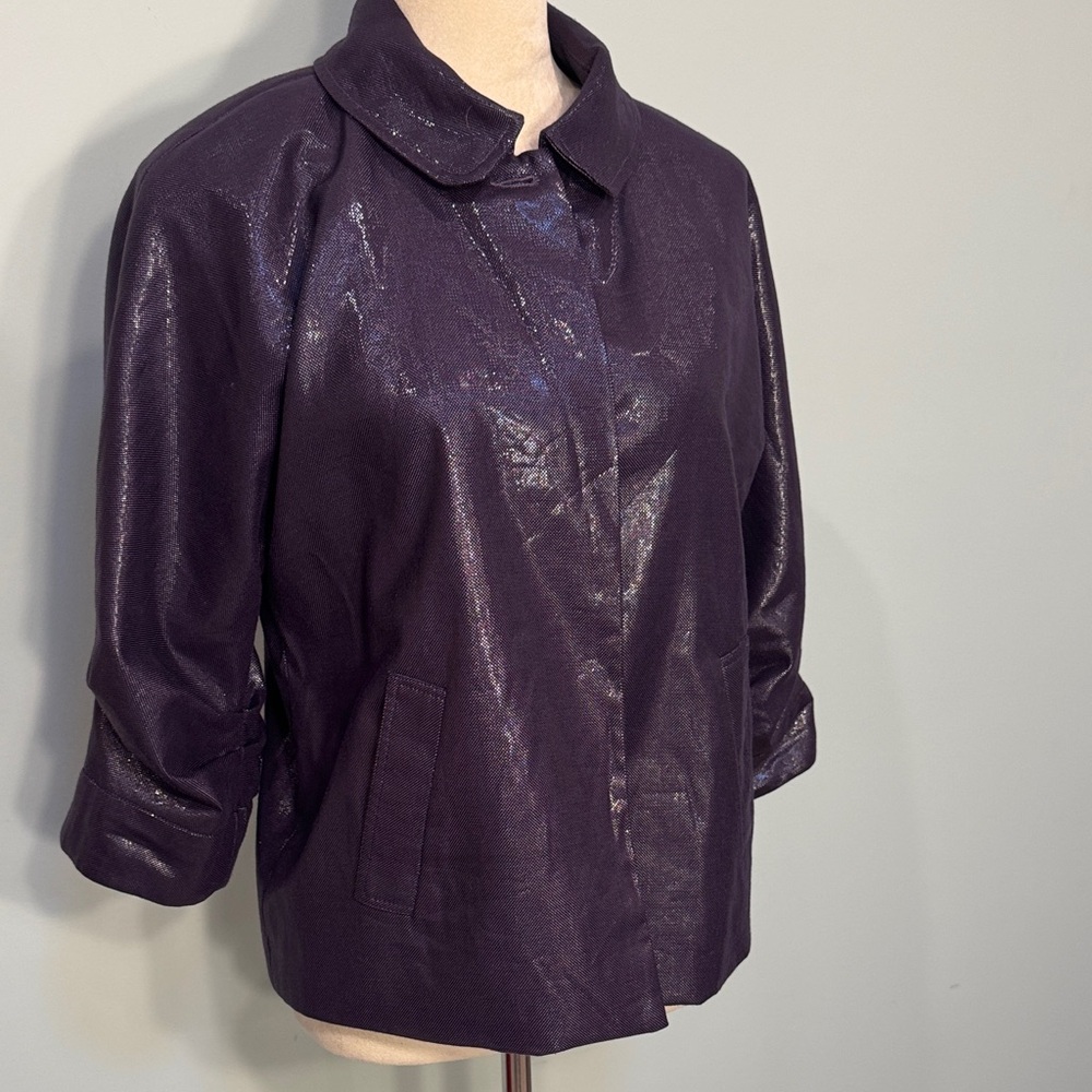 Vintage Renfrew Collection Women's Purple 3/4 sleeve blazer Size M